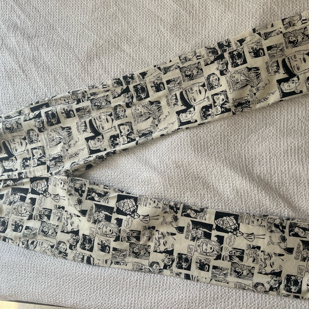 Reformation News Print Jeans (straight long)